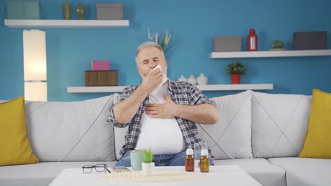 Man-covering-his-mouth-and-nose-while-coughing.